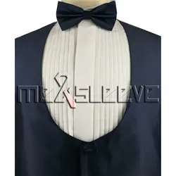 Горячая Распродажа Для мужчин новый u-образным вырезом жилет (жилет + галстук-бабочка + запонки + платок)