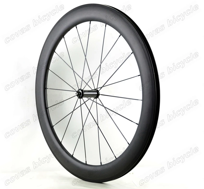 Perfect 700C Front 60mm Rear 88mm depth carbon wheels 25mm width Clincher/Tubular carbon fiber Road bike wheelset with Powerway R36 hub 4