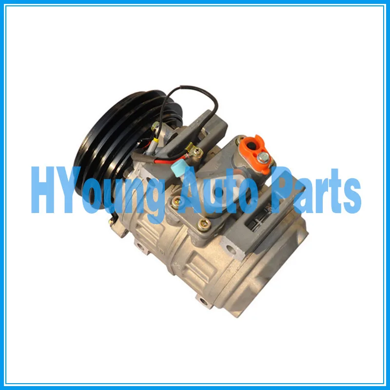 Discount Car ac compressor for Toyota Coaster Bus 2000- 10PA30C 10P30C 155mm 2PK 24V 4472200394 4472201030 4472200390 8832036560 0