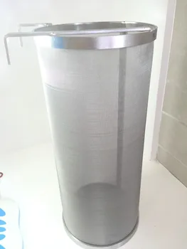 

free shipping Homebrew 304 Stainless Steel Hop Spider beer brew hop filter 300 mesh 35 cm height