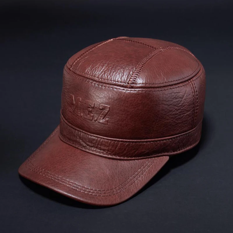 Svadilfari оптом новая весенняя шляпа для папы натуральные кожаные военные шляпы для мужчин плоская кепка для капитана армейский матросский уникальный колпачок s