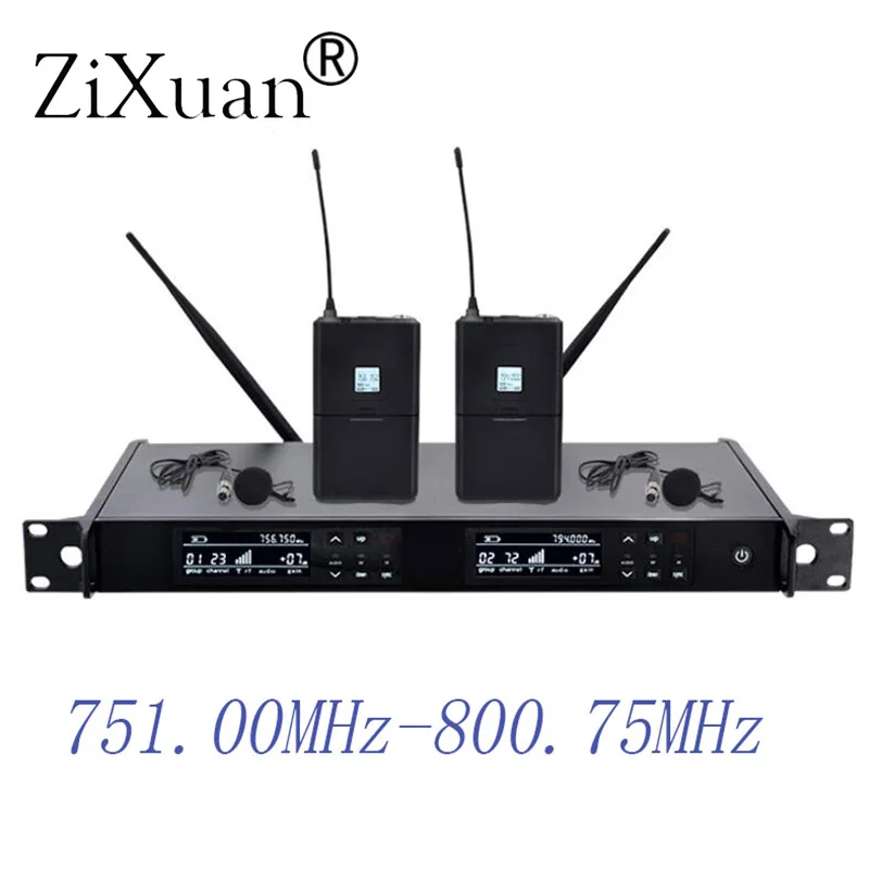 Беспроводной микрофон новый UHF 2 канальный фиксированная частота + Динамический