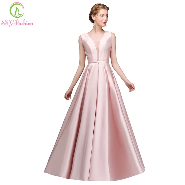 Pink Satin Dress
