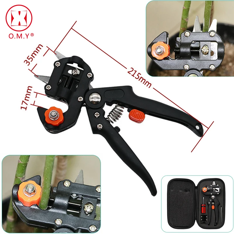 

O.M.Y Garden Farming Pruning Shears Scissor Fruit Tree Grafting Tools Vaccination Secateurs Pruning Cutting Shears Hand Tool Hot