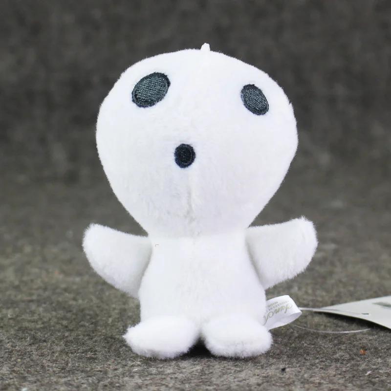 

Princess Mononoke Tree Spirit Keychain Plush Toy Kodama Forest Elf Soft Stuffed Pendants Dolls