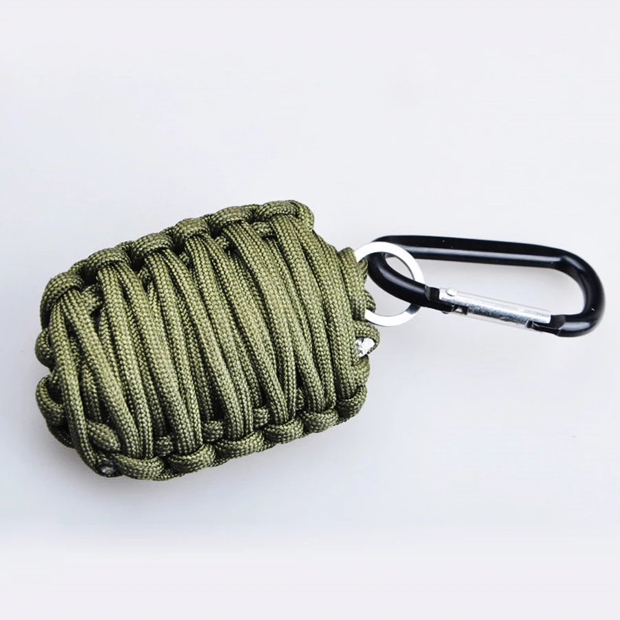 EDC передач инструменты для карабинов 550 Paracord Открытый комплект выживания для кемпинга рыбалка комплект и острый глаз нож