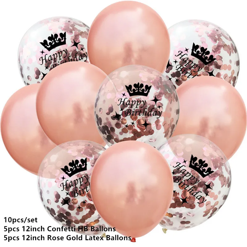 10 шт./компл. Латексные Детские воздушные шары на день рождения для взрослых разноцветные конфетти баллон 18 30 40 50 юбилей Свадебные украшения для вечеринки - Цвет: mix 8