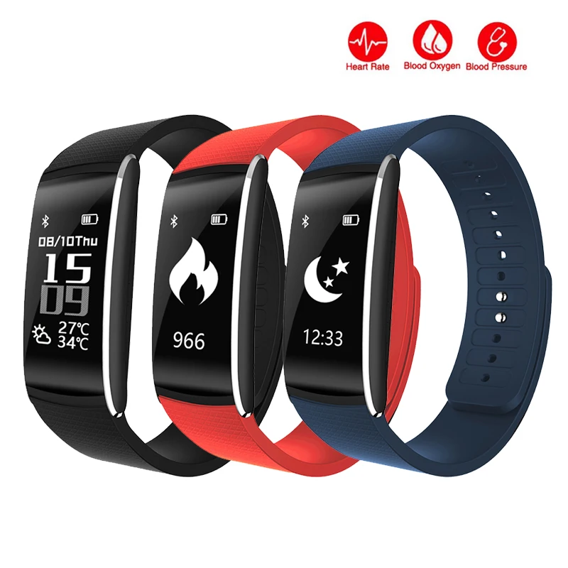 

K8 Blood Pressure fitness tracker Bracelet Pulse Meter Monitor Heart rate Smart health Wristband Smartband for iPhone xiaomi