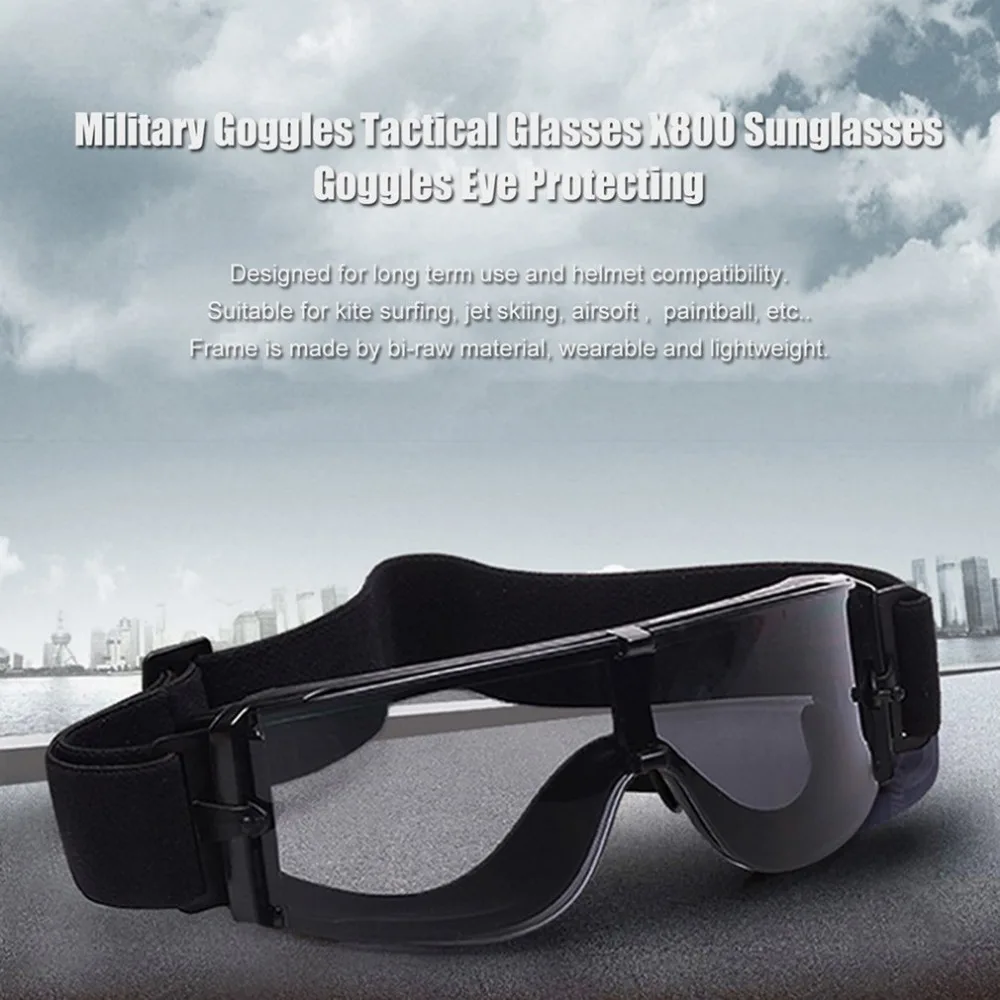 Military eye Goggles Tactical Glasses Airsoft X800 Sunglasses Eye