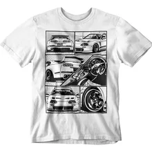Модная летняя футболка, футболка с фрагментом, белая S-3XL, JDM Boost Turbo, футболка для японских фанатов гоночных гонок