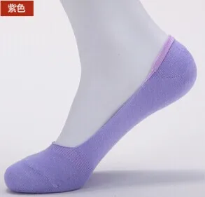 5 пар/лот, женские невидимые носки ярких цветов, Нескользящие сетчатые носки-лодочки, дешевые, хорошего качества, короткие носки, партия для девушек - Цвет: purple