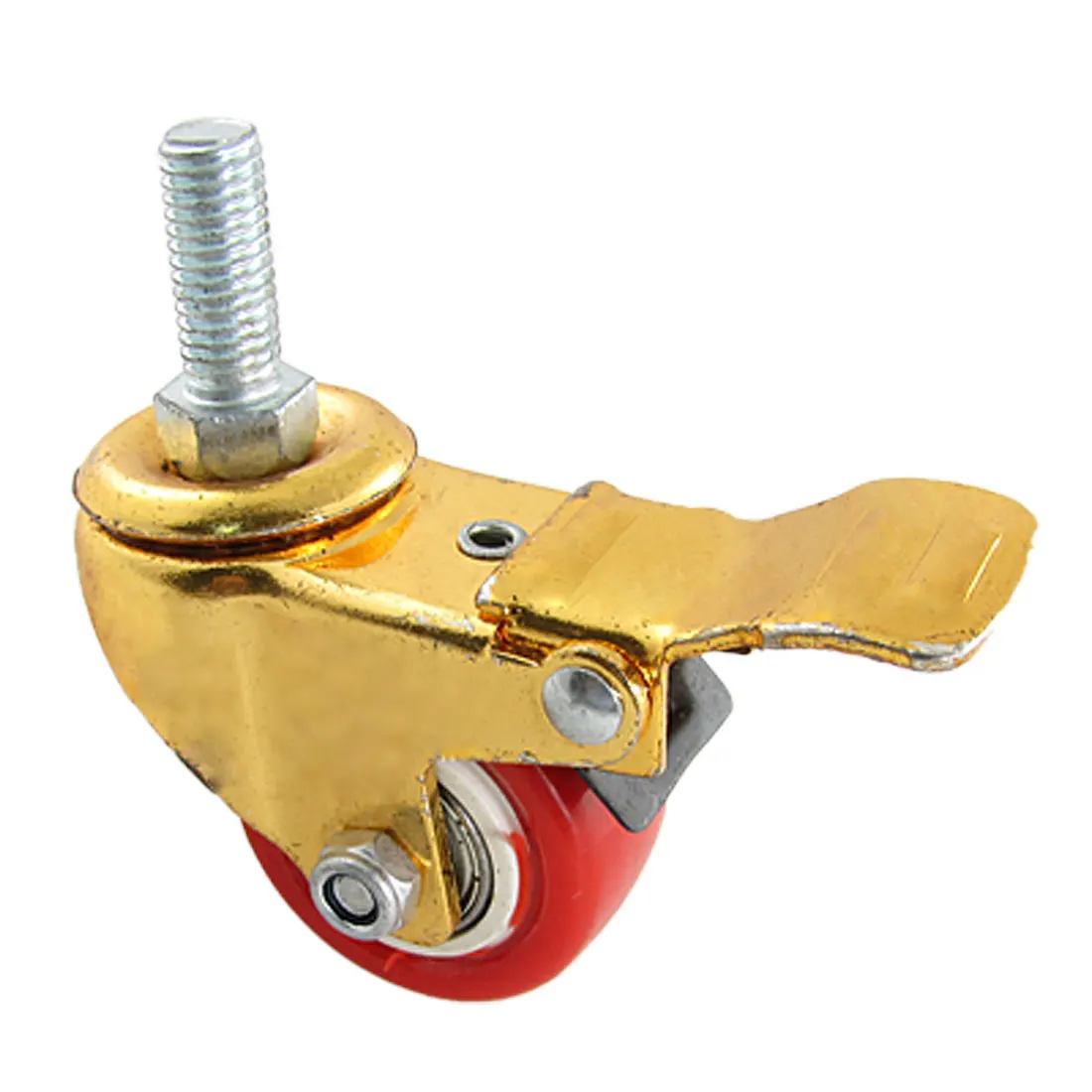 Threaded Stem Light Duty Rotating 1.5 Dia Brake Caster Wheel For The Furniture Hand Trolley Shopping Cart Furniture Casters Threaded Stem Light Duty Rotating 1.5 Dia Brake Caster Wheel For The Furniture Hand Trolley Shopping Cart Furniture Casters