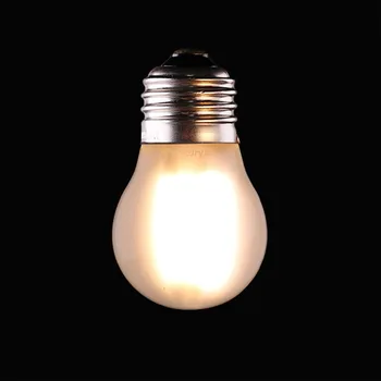 

4W 400LM LED Filament Golfball Light Bulb Dimmable 2700K Warm White E26 E27 LED Lamp G45 Globe Frosted Glass Bulb 40W Equivalent