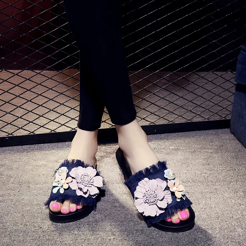 2019 New Korean Summer Womens Slippers Open Toe Ladies Casual Shoes Online Shopping48