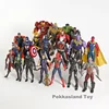 21pcs/set Avengers Infinity War Action Figures Toys Iron Man Captain America Hulk Thor Thanos Spiderman Loki Black Panther ► Photo 3/5