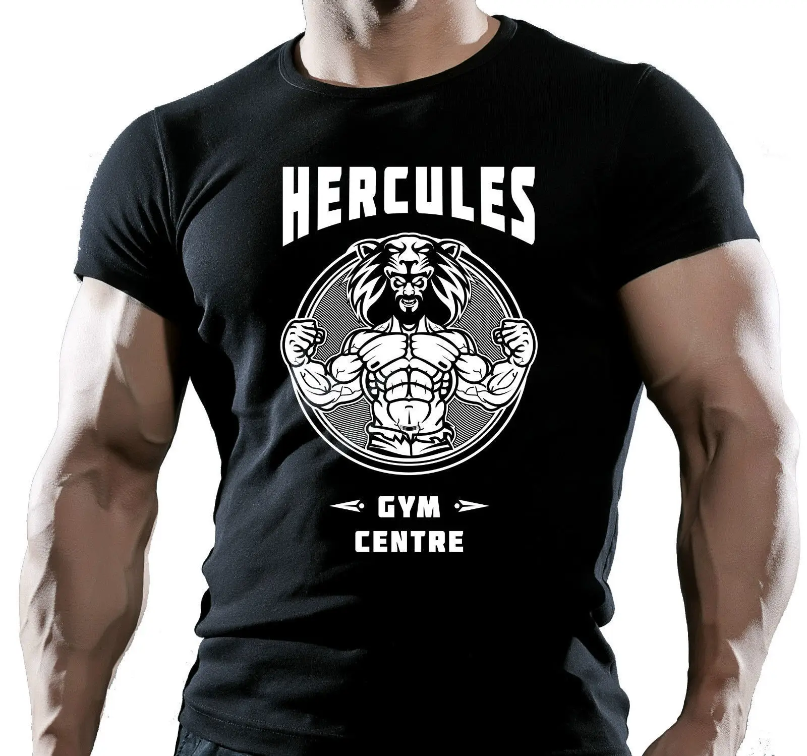 HERCULES TRAINIEREN BODYBUILDING FITNESS STUDIO MOTIVATION T Shirt MMA TRAININGer Cheap Sale 100 