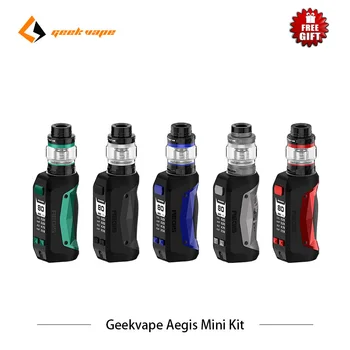 

Original Geekvape Aegis Mini Kit 80w durable Box Mod Kit 2200mah Battery with Cerberus Tank Mesh X2 Coil Electronic Cigarettes