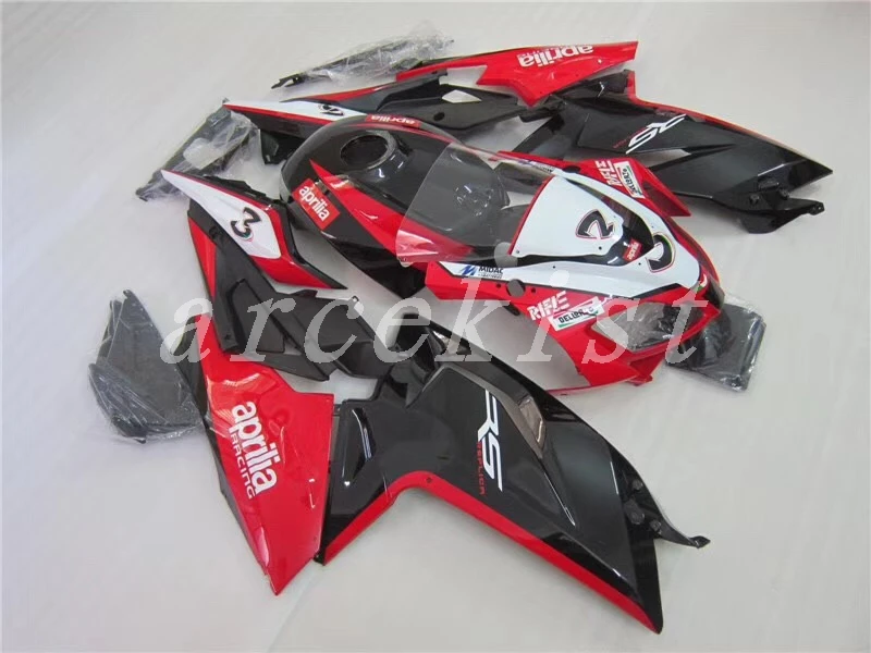 Литья под давлением ABS Полный комплект обтекателя подходит для Aprilia RS125 06 07 08 09 10 11 RS 125 2006 2007 2011 Обтекатели черного и красного цвета