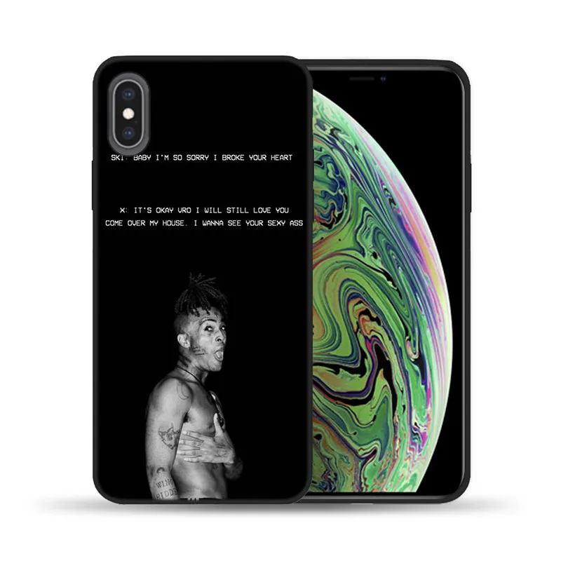 Чехлы для телефонов с Xxxtentacion режим для iPhone 11 Pro Max X 6 7 8 плюс 5 5S 6S SE мягкий силиконовый XXX черный чехол Крышка для iPhone XS Max XR - Цвет: 4