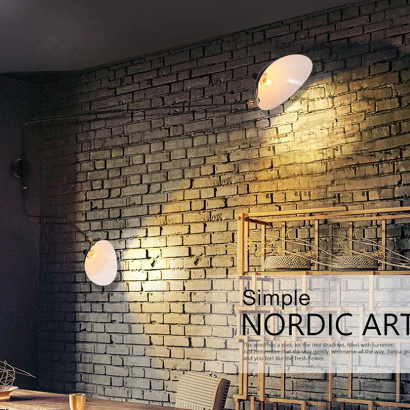 Günstige Nordic DaWn Spinne Wand Lampen Schlafzimmer Modellierung Industrielle Wand Licht Kreative Einfache Wohnzimmer Led Leuchte