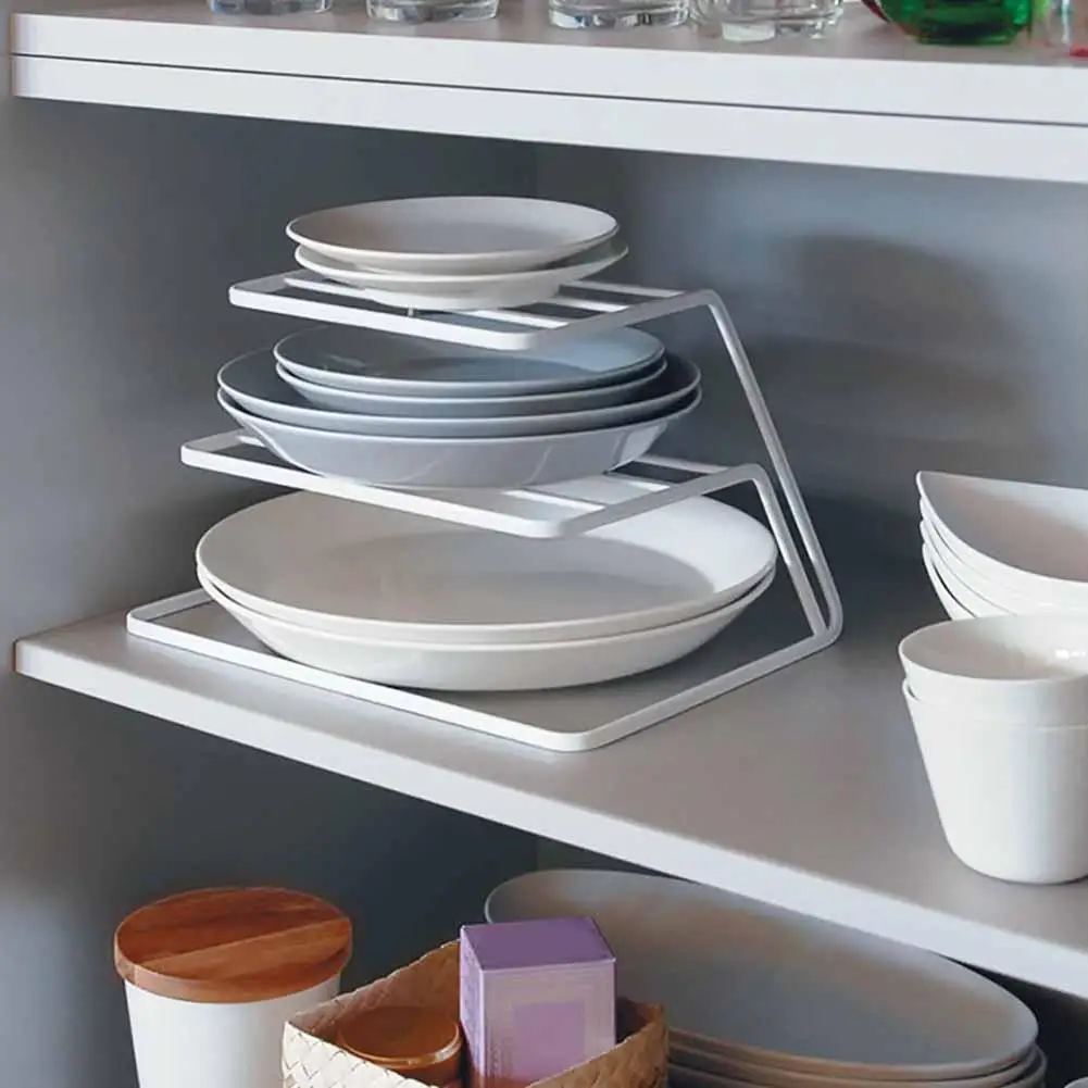 

3-Tier Kitchen Dish Storage Rack Tableware Drying Tray Stand Holder Organizer