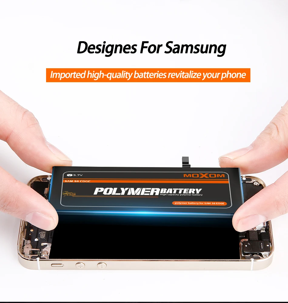 MOXOM Батарея для samsung Galaxy S6 S7 S6 край S7 край S5 G900S SM-G9200 SM-G9280 SM-G9300 SM-G9350 Замена Батарея