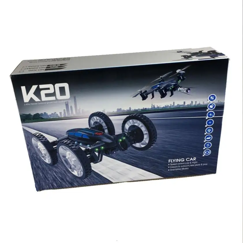 

K20 RC Quadcopter W/ HD Camera Flying Car Drone WiFi FPV Helicopter Toy for Remote Controls Quadcopter aircraft Camera Servo