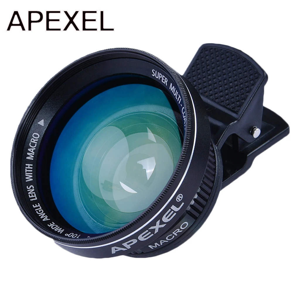 imágenes para APEXEL Profesional HD Lente Super Gran Angular 0.63x 12.5x Súper Lente Macro con clip Universal 37mm rosca para el iphone 6 Samsung imágenes para APEXEL Profesional HD Lente Super Gran Angular 0.63x 12.5x Súper Lente Macro con clip Universal 37mm rosca para el iphone 6 Samsung
