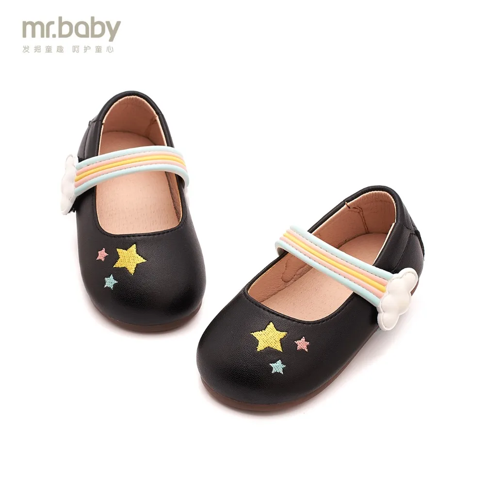 Mr. baby оригинальная детская обувь 2019 новая весенняя и осенняя Милая Радужная электрическая вышивка звезды детская обувь для маленьких