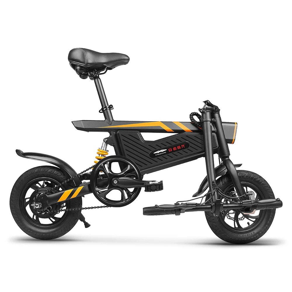 Perfect USA Warehouse 12 Inch Folding Power Assist Eletric Bicycle E-Bike 250W Motor Brakes Foldable Electric Bike Outdoor Sports 3