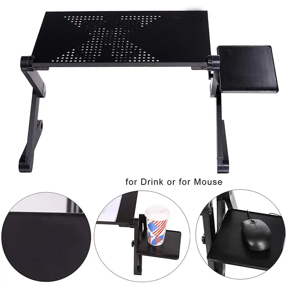 

Portable laptop desk dormitory artifact folding table lazy office bed desk aluminum table small household men and women