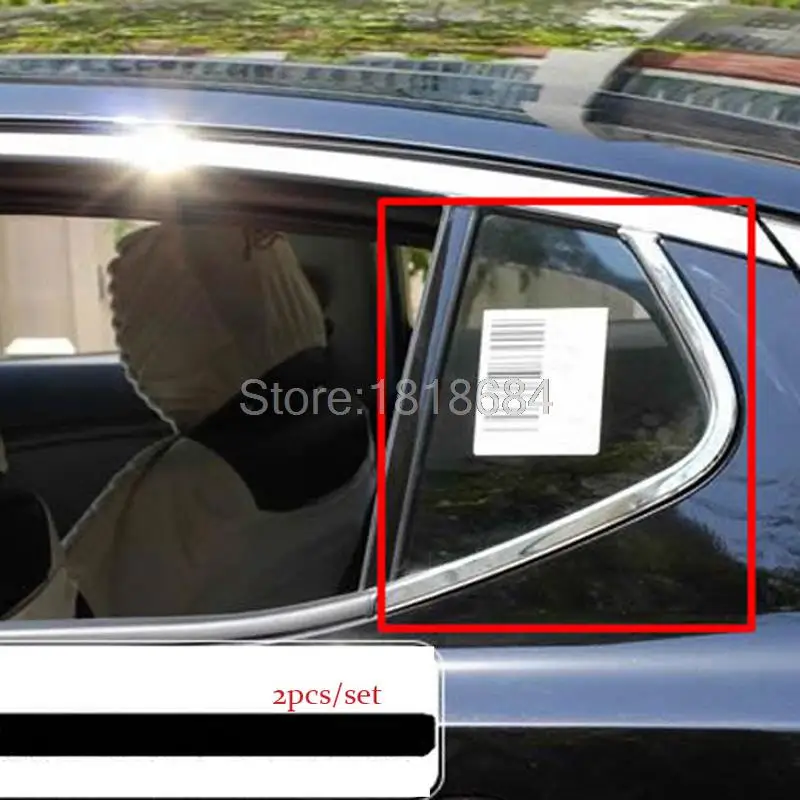 

For KIA K5 Optima Third Generation 2011-2015 Stainless Steel Rear Window Sill Strip Cover Frame Trims Auto Accessories 2pcs/set
