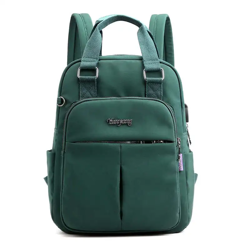DIZHIGE брендовый Повседневный Большой Вместительный нейлоновый женский рюкзак школьная сумка высокого качества для женщин с несколькими карманами Женская дорожная сумка на молнии