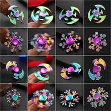 Стальной кончик пальца гироскоп металлический цветной кончик пальца спиральный фитинг Спиннер различные мини EDC взрослые антистрессовые детские забавные игрушки