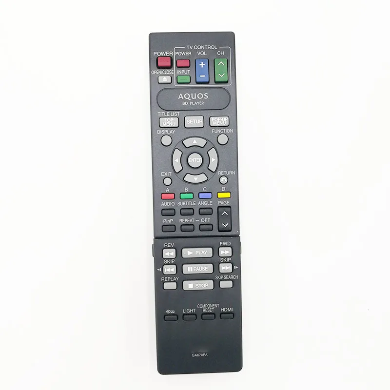 

New Original Remote Control GA670PA For Sharp Blu-ray Dvd Player
