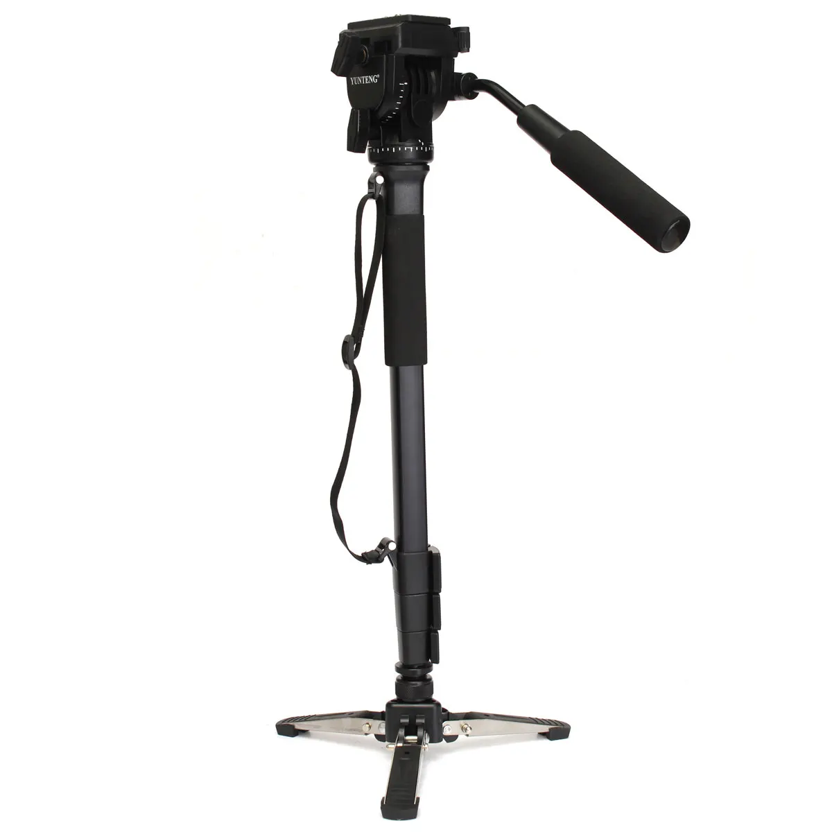 

YUNTENG VCT-288 Camera Monopod+Fluid Pan Head+Unipod Holder Aluminum Alloy For DSLR Camera Loading Capacity 3kg 148cm Black