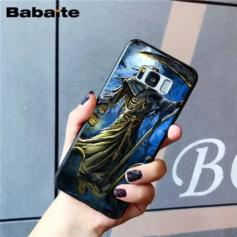 Чехол для телефона Babaite Grim Reaper Skull Skeleton Design Samsung Galaxy S20 S9 plus S7 edge S10 Plus S10E S10lite S8
