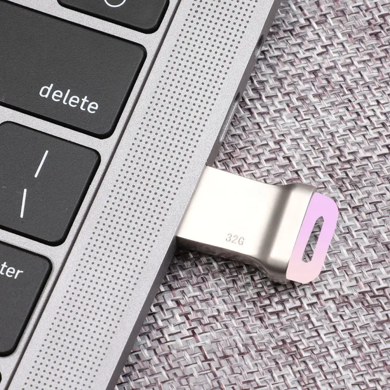 Мини металлический USB флэш-накопитель USB 3,0 Флешка u-диск с хвостовой подсветкой 32G Мини Портативный подключи и играй