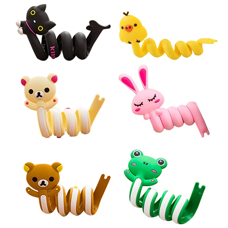 

1 PC Cartoon Cable Winder Wire Cable Ties TV Computer Earphone Cable Wire Organizer Holder Cable Winding Thread Tool