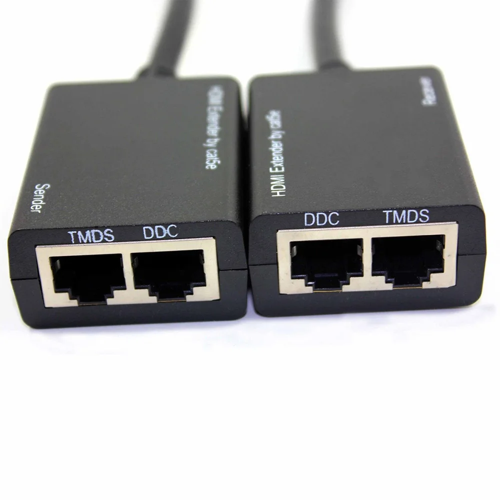 HDMI Over CAT5e CAT6 LAN Balun Extender Repeater Up to 100ft