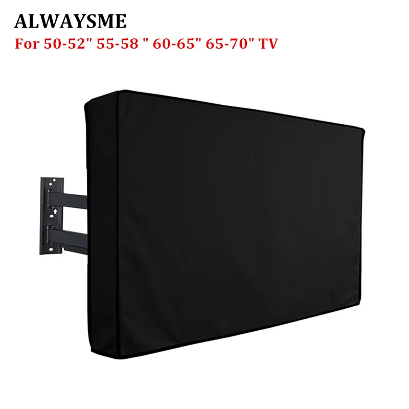 

ALWAYSME Outdoor TV Cover Protector Weatherproof Universal Protector For 50'' - 70'' LCD LED Plasma Television Sets Bottom Seal