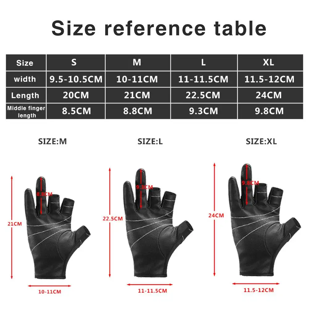 Перчатки для рыбалки, мужские перчатки для рыбаков с 3 пальцами Нескользящие водонепроницаемые перчатки для катания на лодках дышащие перчатки для защиты от солнца