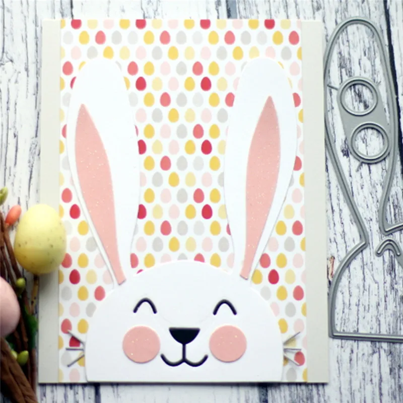 

YaMinSanNiO Animal Rabbit Cutting Dies for Scrapbooking 5Pcs Craft Dies New Arrival 2018 Embossing Stencil Card Decoration