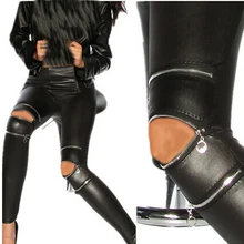 Yuqung Leggins, женские леггинсы из спандекса на молнии, леггинсы из искусственной кожи, джеггинсы для спортзала, тренировки, леггинсы, панк спортивные брюки для фитнеса размера плюс, черные