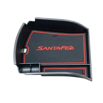 

For Hyundai Santa Fe 2019 Plastic Car Central Console Armrest Box Storage Golve Box Interior Stowing Tidying Styling Accessory