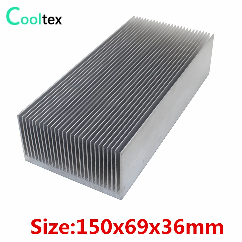 

4pcs 150x69x36mm Aluminum HeatSink HeatSink for Electronic Chip LED Computer Transistor Power Transistor cooler cooling