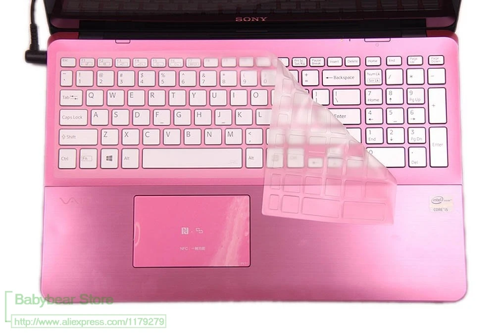 Защитный чехол для ноутбука Sony Vaio SVF15A подходит моделей 15E SVF15218SC прозрачная