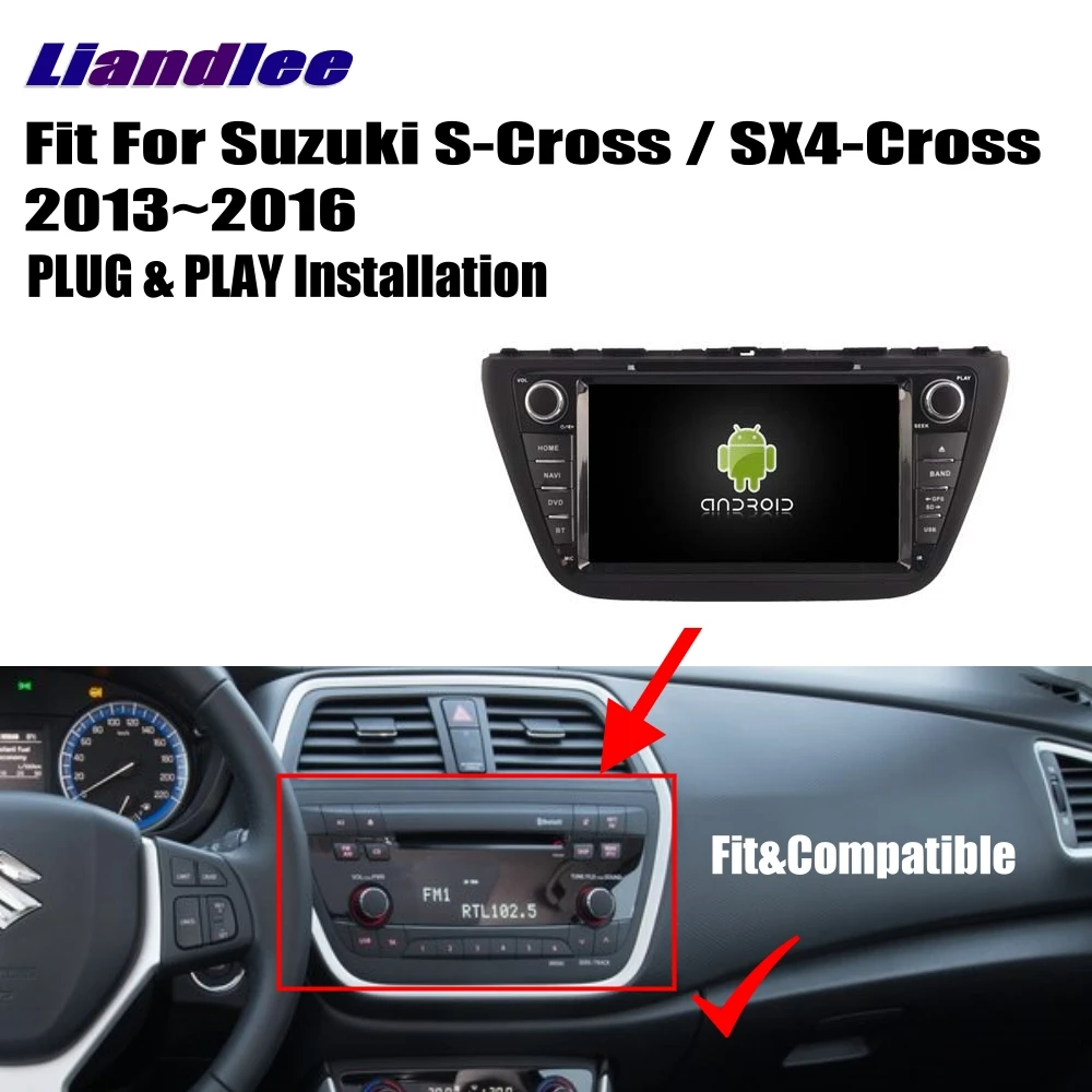 Cheap Liandlee For Suzuki S-Cross / SX4-Cross 2013~2016 Android Car Radio CD DVD Player GPS Navi Navigation Maps Camera OBD TV HD BT 3