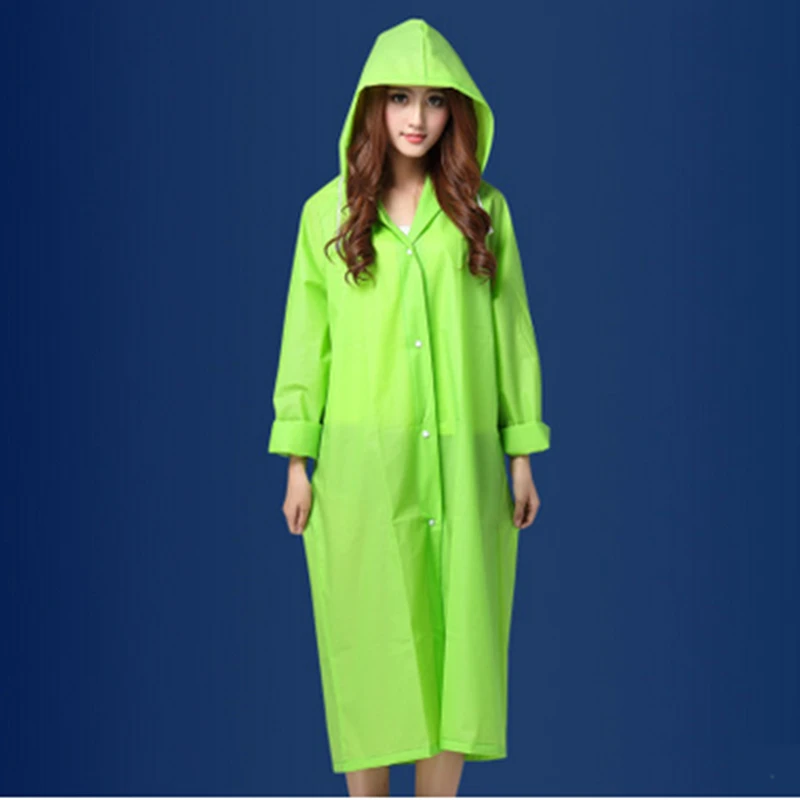 New Adult Raincoat Women and Men Korean Fashion Rainwear Portable EVA