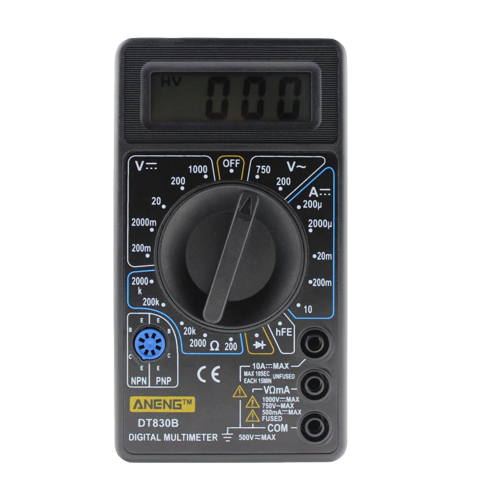ANENG DT830B ЖК дисплей Цифровой мультиметр DT 830B Электрический вольтметр Амперметр ом